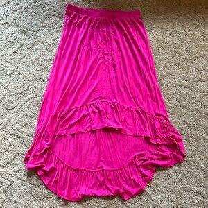 Maxi girls skirt. Shorter in front, longer in back.